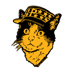 pittsburgh pirates baseball cat svg