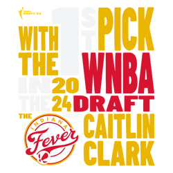 caitlin clark indiana fever 2024 wnba draft 1st pick svg