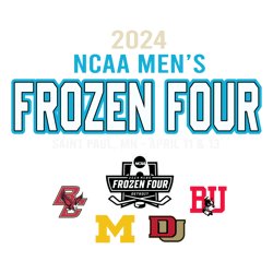 2024 ncaa mens frozen four hockey team svg