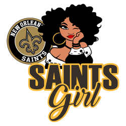 saints girl new orleans saints nfl team svg