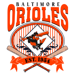 vintage baltimore orioles est 1954 svg