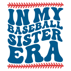 in my baseball sister era sporty girl svg