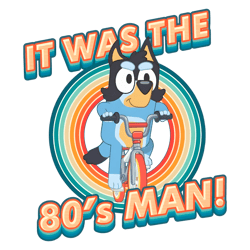 it was the 80s man bandit bluey png