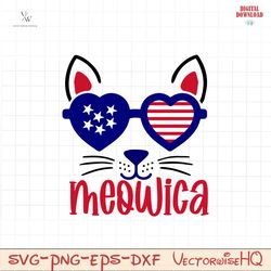 meowica 4th of july svg bundle