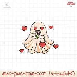 Love Ghost Retro Valentine PNG file