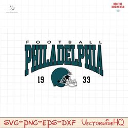 vintage philadelphia eagles football 1933 svg digital download