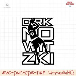 dirk nowitzki fadeaway l instant download l digital files l png, pdf, dxf and svg cutting files