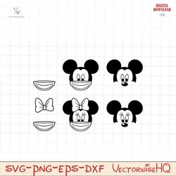 2023, covid face mask, mickey minnie head, svg and png formats, cut, cricut, silhouette, instant download