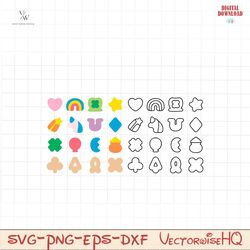 lucky charms | png svg pdf | digital download | clipart design files for cricut, silhouette, diy projects, party decor,