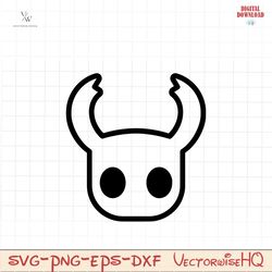 hollow knight head svg, hollow knight face svg, hollow knight svg, clipart, cricut cut files for crafters, dxf, png, vec