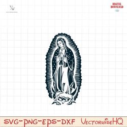 virgen de guadalupe svg png file, virgen stamp white, virgin mary svg, mother of god , lady guadalupe, virgin of mexico