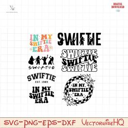 swiftie svg bundle, in my swiftie era svg, swiftie est 1989 svg, swiftie silhouette fan gift, cute swiftie svg