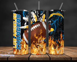 los angeles chargers  tumbler wrap, fire hand nfl tumbler wrap 10