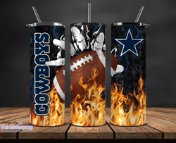 dallas cowboys tumbler wrap, fire hand nfl tumbler wrap 12