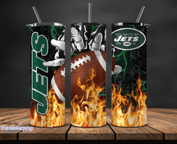 new york jets tumbler wrap, fire hand nfl tumbler wrap 18