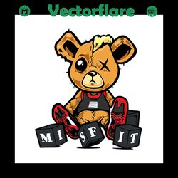 misfit teddy svg,love teddy bear svg, cute bear svg, teddy bear vector, teddy bear digital, teddy svg,teddy bear shirt,
