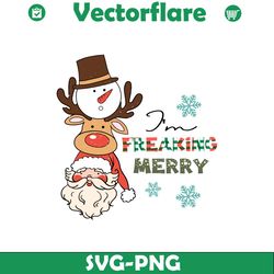 im freaking merry christmas svg