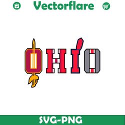 ncaa ohio state buckeyes football svg