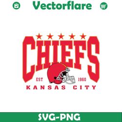 kansas city chiefs 1960 helmet stars svg digital download