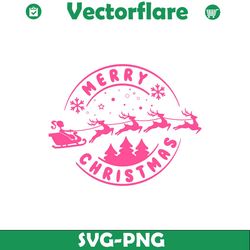 merry christmas barbie santa reindeer svg