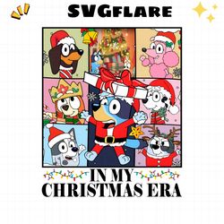 bluey in my christmas eras png