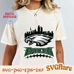 eagle head philadelphia football svg digital download