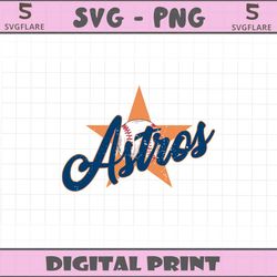 retro houston astros baseball game day svg