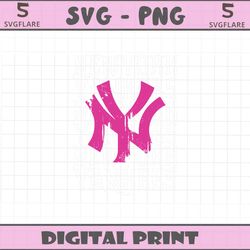 retro mlb new york yankees logo svg