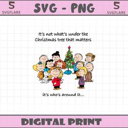 its not whats under the christmas tree svg