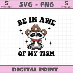 groovy cowboy be in awe of my tism svg