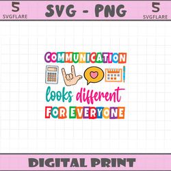 communication looks different for everyone svg