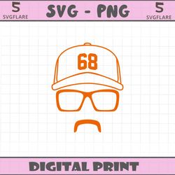 retro jp france 68 baseball player svg