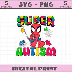 spiderman super autism puzzle pieces png