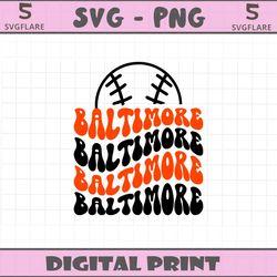 vintage baltimore orioles baseball team svg