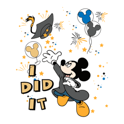 i did it disney graduation mickey svg