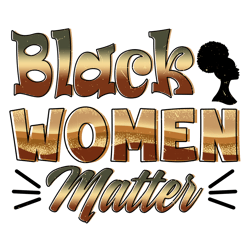 black women matter afro girl png design