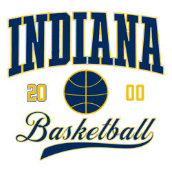 retro indiana basketball est 2000 svg