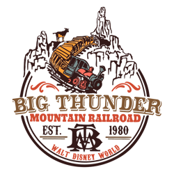 disney big thunder mountain railroad est 1980 svg