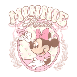 retro disney pink tea minnie mouse png