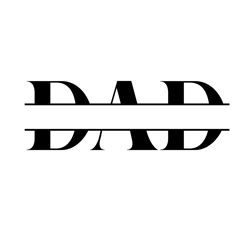 dad split svg, father svg, father's day