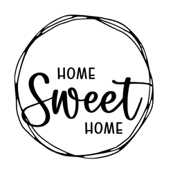 home sweet home door hanger svg files