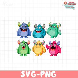 cute monster clipart, moster png, monster clip art, monsters character clipart, instant download