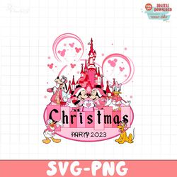 pink christmas party 2023 png