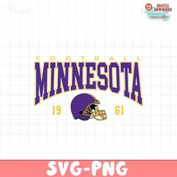 vintage minnesota vikings football 1961 svg digital download