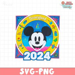 mickey disneyland resort 2024 png