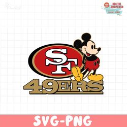 mickey mouses 49ers san francisco football svg