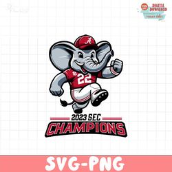 alabama crimson tide 2023 sec champions svg