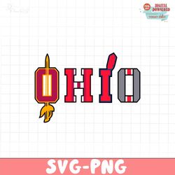 ncaa ohio state buckeyes football svg