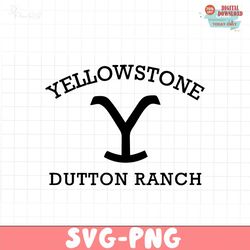 retro yellowstone dutton ranch svg