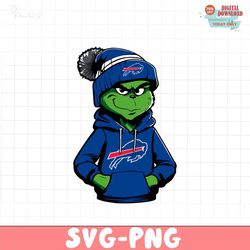 grinch wears buffalo bills clothes svg digital download